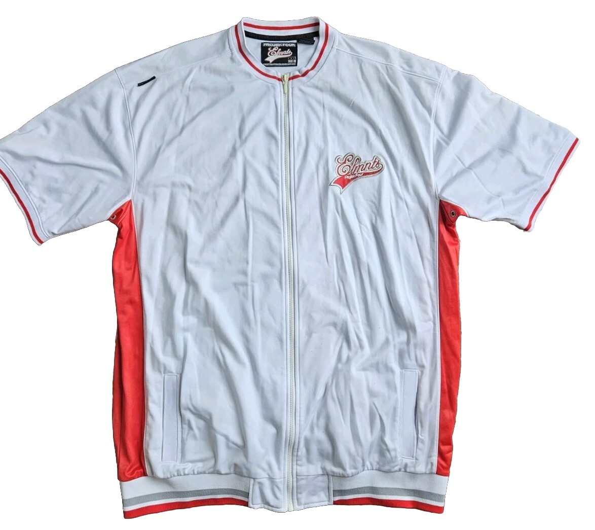 Vintage 90s Y2K Projek Four Elmnts Tracksuit Mens Size 2XL, White
