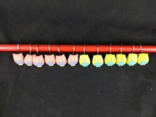 Set Of 12 Owl Shower Curtain Hooks 6 Pink 6 Green