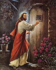JESUS KNOCKING AT DOOR 8X10 GLOSSY PHOTO PICTURE