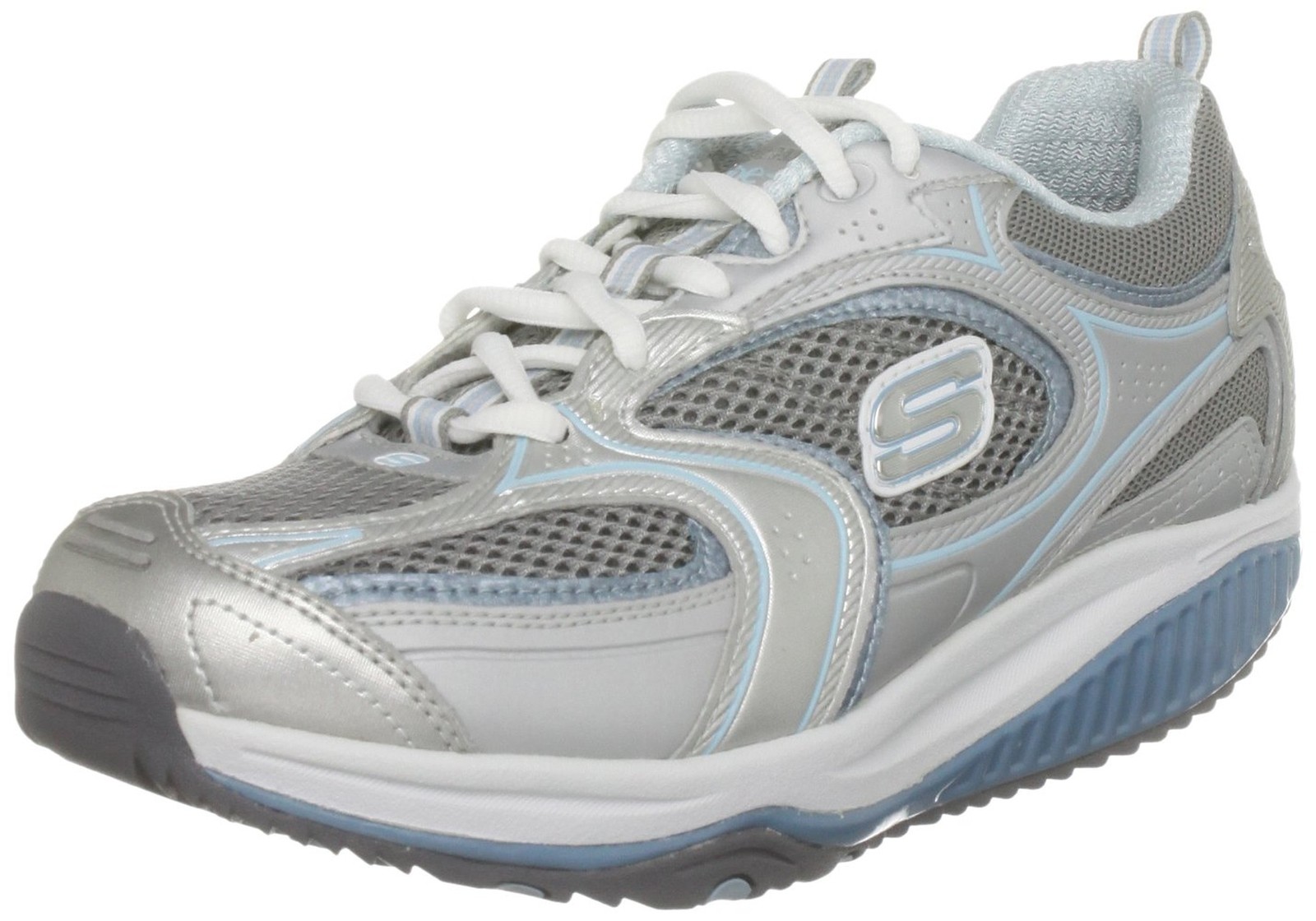 Skechers de Mujer Shape Ups XF aceleradores Tenis De Moda De Plata Azul Skechers de Mujer Shape Ups XF XF XF aceleradores Tenis De Moda De Plata Azul ahorra hasta un 80%