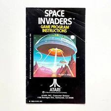 1980 Space Invaders • Atari Video Game Program Instructions Only • Taito