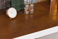 d-c-fix LEATHER BROWN sticky back plastic vinyl wrap self adhesive 90cm width