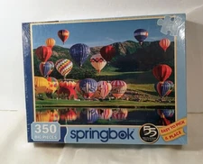 Jigsaw Puzzle Balloon Bonanza Springbok 350 Big Pieces - Made in USA