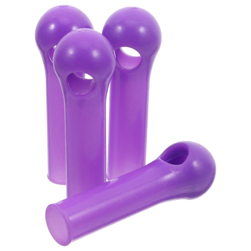 4 Pcs Broom Handle Clothesline Pole Grip End Cap Replacement Sleeve