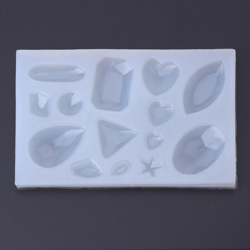 Diamonds Stone Epoxy Resin Casting Silicone Mold DIY Craft Home