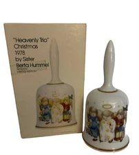 Schmid Heavenly Trio Bell Christmas 1978 by Sister Berta Hummel in Box Vintage