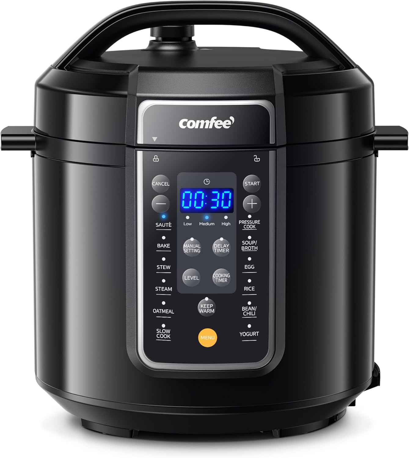 COMFEE&rsquo; 9-in-1 Electric Pressure Cooker, 14 Presets, 6 Qt 