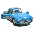 New Kinsmart 1957 Chevrolet Corvette Chevy Diecast Model Toy Car 1:34 Blue