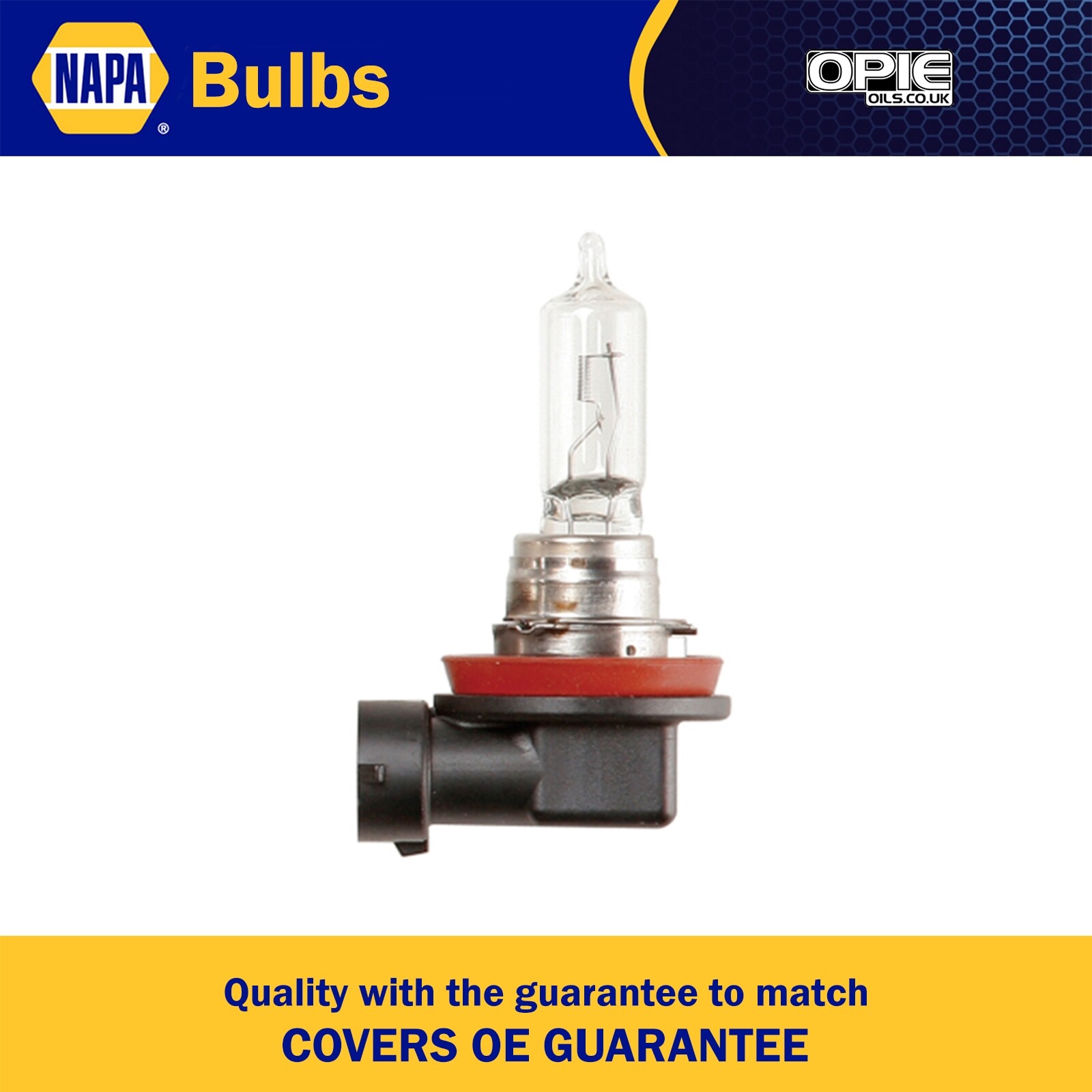 NAPA Halogen Bulb H9 12V 65W PGJ19-5 Headlamp NBU1709 - OE Performance