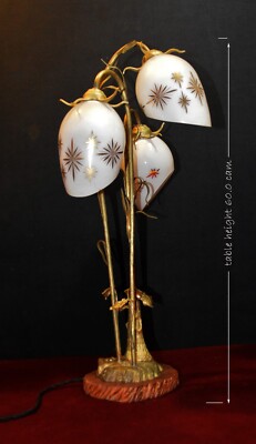 Renzo Del Ventisette italienische Mid Century Dreizweig - Baum Lampe um 1960-70er