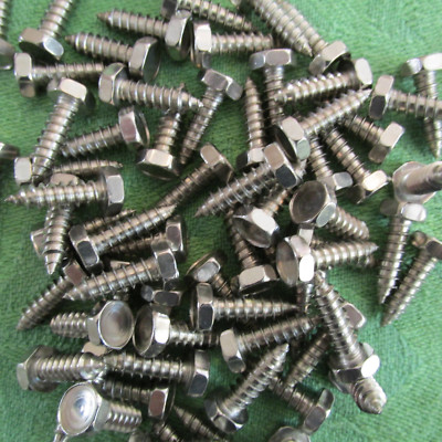 Din 7976 V2A 4,8x16 Sechskantkopf  NEU 50 Stück Blechschrauben