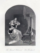 Gallantry "THE MUSIC REHEARSAL" St. around 1830 by A.H.Payne to P.van Slingeland