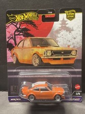 Hot Wheels Premium Japan Historics 4 '72 Toyota Corolla Levin - 2/5 Orange