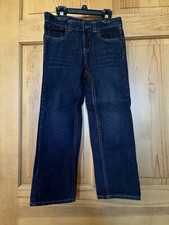 Lee Dungarees Boys Straight Leg Jeans dark blue size 6 adjustable waist