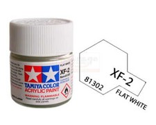 Tamiya Acrylic Paint 81302 XF-2 Flat White 23ml MATT