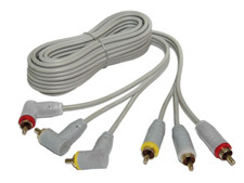 Male to Male Home Marine  Car Audio Video Gold-Plated RCA Gray Cable 3ft-18ft