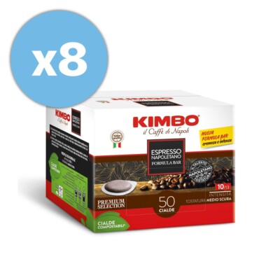 8x Kimbo NAPOLETANO 44mm ESE Pads 50 Stück a 7,3g | Kaffee | Espresso