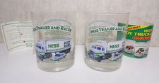 Hess Toy Truck Glasses 1996 Collector Series "Trailer & Racer" Glasses 013023WT5