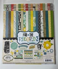 Echo Park 12 x 12 Paper Pack For The Record 2 Tailored or Documented-You Choose