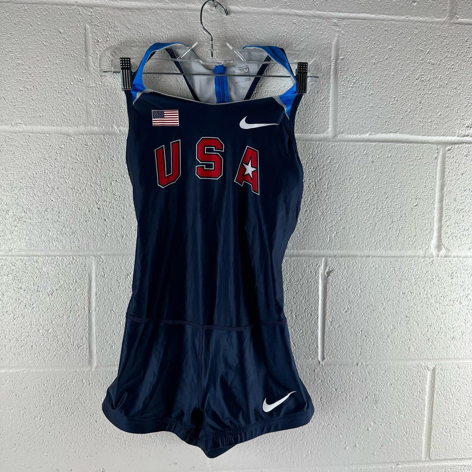 Womens Nike Pro Elite Team USA Track & Field Unitard… Gem