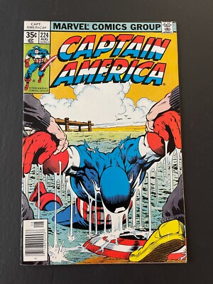 Captain America #224 - Saturday Night Furor! (Marvel, 1978) VF+/NM