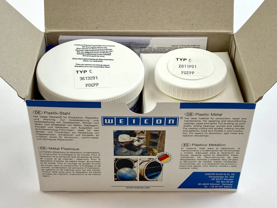 Weicon System Based Epoxy Resin Plastic Steel Type C 500 g - Image 2 of 3