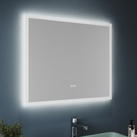 Badspiegel Mit Led Beleuchtung Bluetooth Beschlagfrei Bad Wandspiegel Touch 60Cm