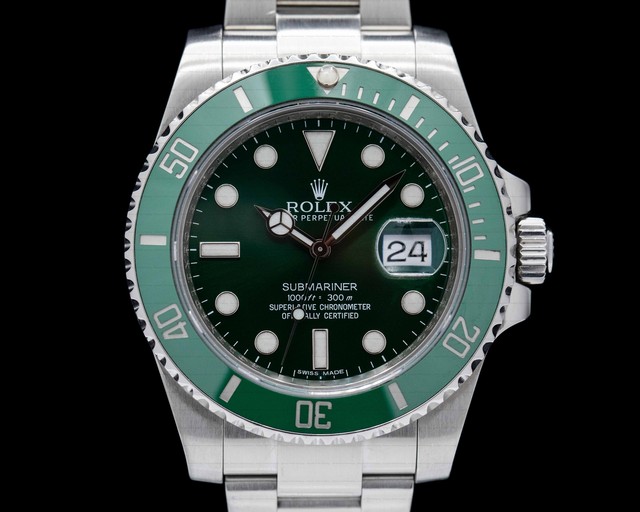 Rolex Submariner Green Men's Watch 