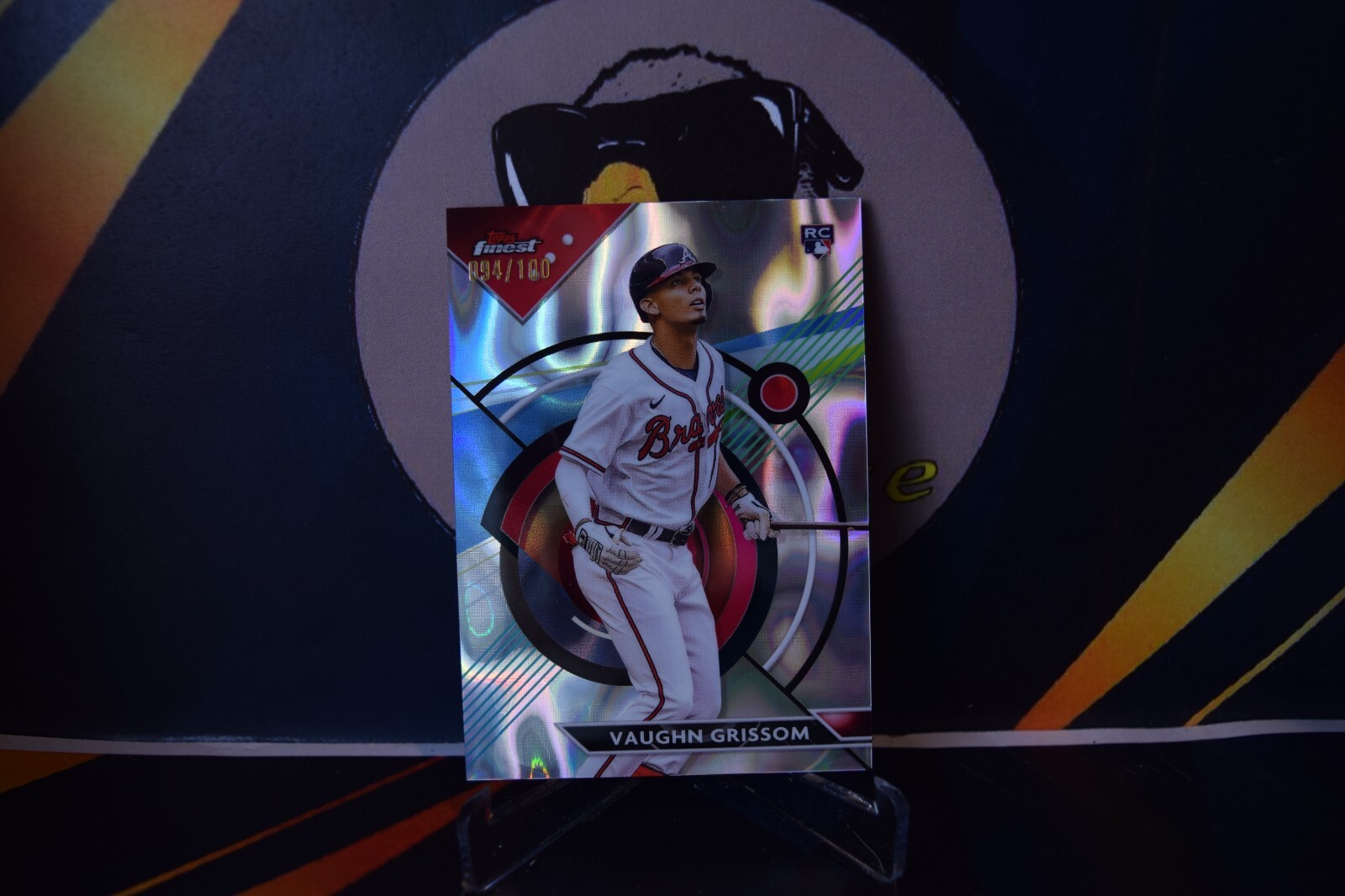 2023 Topps Finest - Vaughn Grissom #88 Lava Refractor /100 (RC)