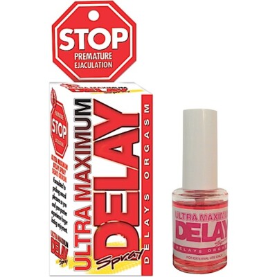 Stop Ultra Maximum Delay Spray - Last Longer in Bed! 2 oz