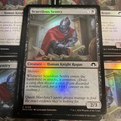 MTG MH3 Foil Scurrilous Sentry x4 Playset Modern Horizons 3 Common # 0108