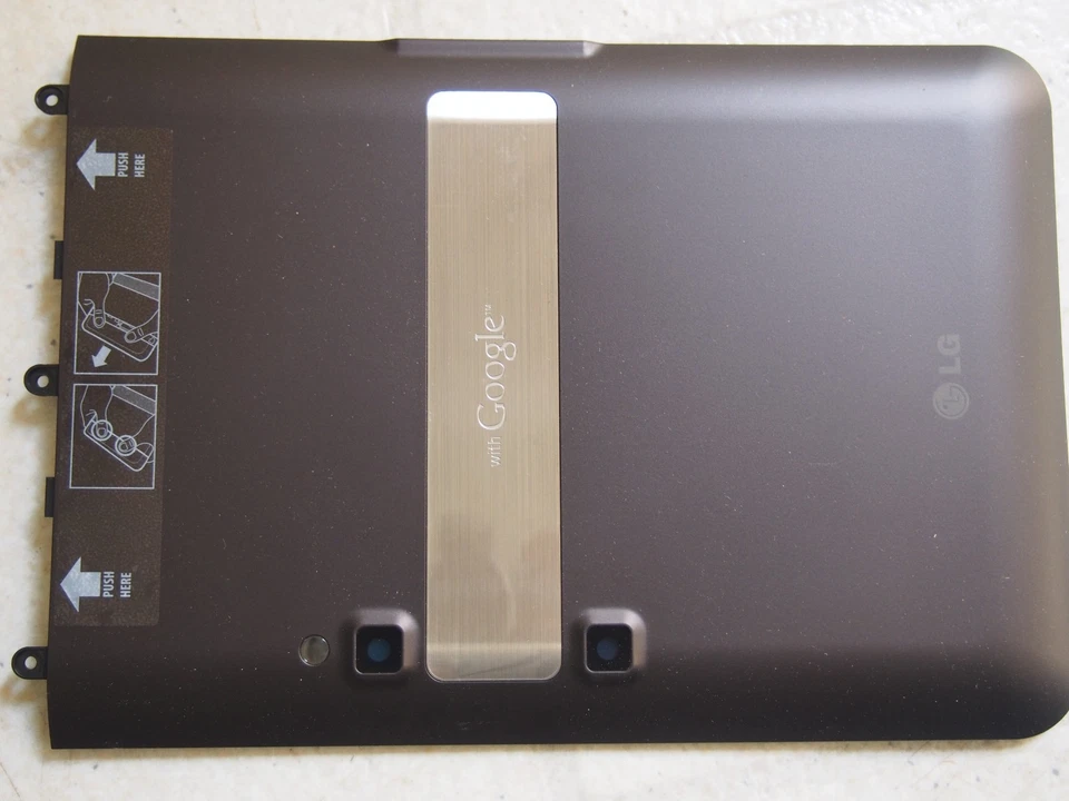 OEM LG OPTIMUS G SLATE PAD V900 V909 3D TABLET BATTERY DOOR BACK COVER - Image 4 of 4