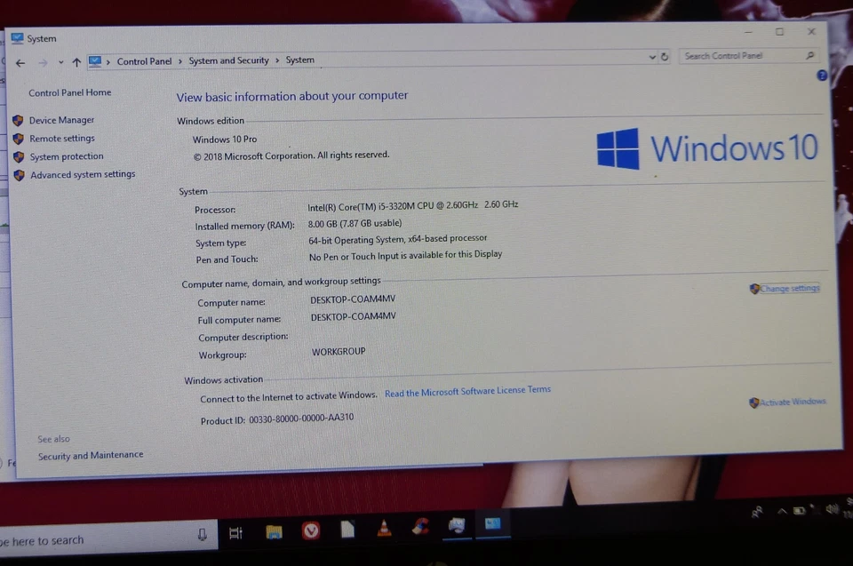 HP Elitebook 8470p Laptop i5-3230 @ 2.6GHz 8GB Ram 1 TB HHD - Image 4 of 4