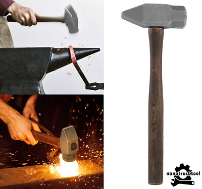 4LB Handmade Hammer Forging Tool For Farrier Blacksmith Metal Forge Knife Making