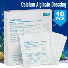 Calcium Alginate Wound Dressing nonadherent 4.25"x4.25" Sterile Box of 10