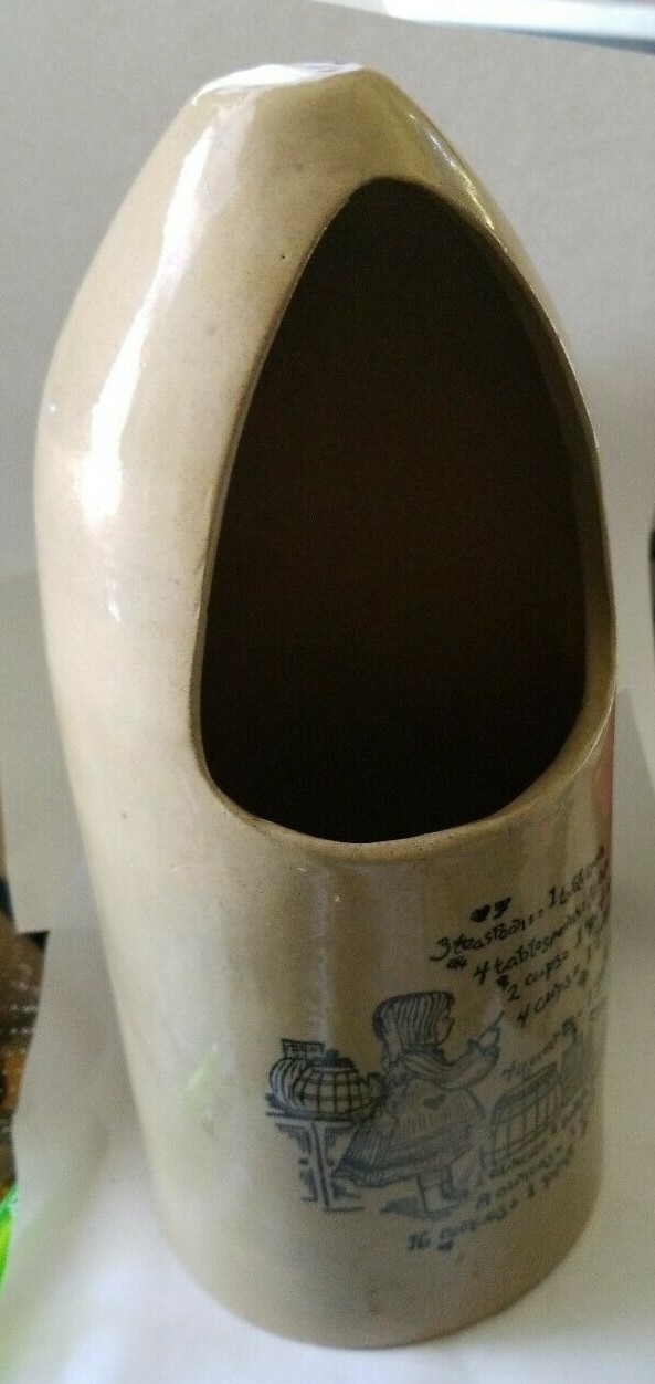 ANTIQUE MOIRA POTTERY ENGLAND CROCK Utensil holder stoneware 11 1/2