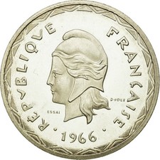 [#52161] Coin, New Hebrides, 100 Francs, 1966, Paris, MS(65-70), Silver, KM:E1