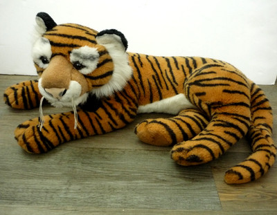 Keel Toys großer sehr weicher liegender Tiger Plüschtier 60 cm/23,5 Zoll ohne Schwanz