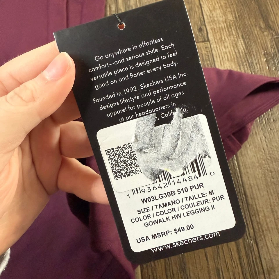 NWT Skechers Womens Go Walk High Waisted Leggings Size Medium - Image 3 of 4