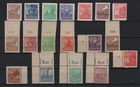 SBZ, Mecklenburg: MiNr. 29x/y - 40x/y ** MNH, White/Grey Paper