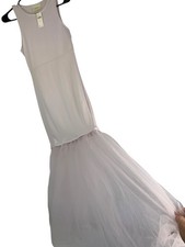NWT Anthropologie Maeve XS Tulle Hem Dress Lavender  Maxi Tank $148 RT10536