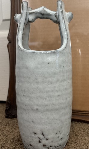 Vintage Japanese Pottery Vase, stamped on bottom.