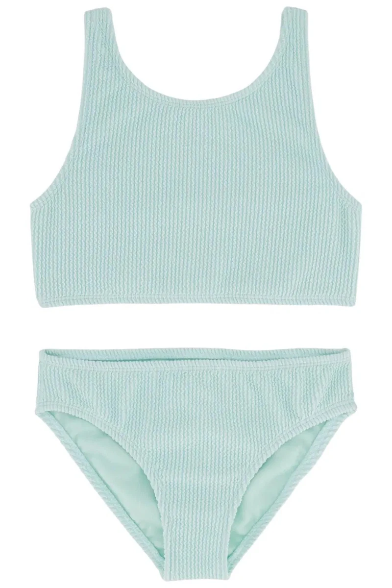 Roxy Girls ERLX203092 - Set Bikini Flutter Per Ragazze, Multicolore, Vita Media, Spalline Fisse