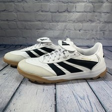 Adidas Predator Turf Training Soccer Shoes White Black IH5076 Mens Sz 9 Women 10