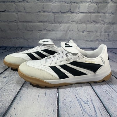 Adidas Predator Turf Training Soccer Shoes White Black IH5076 Men s 8 Women's 9