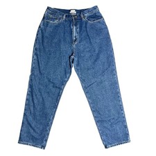 LL Bean Original Fit Relaxed Jeans 16 Reg 100 Cotton Tapered Leg