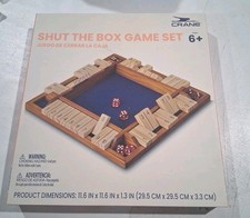 Shut the box game wooden Brand New Sealed