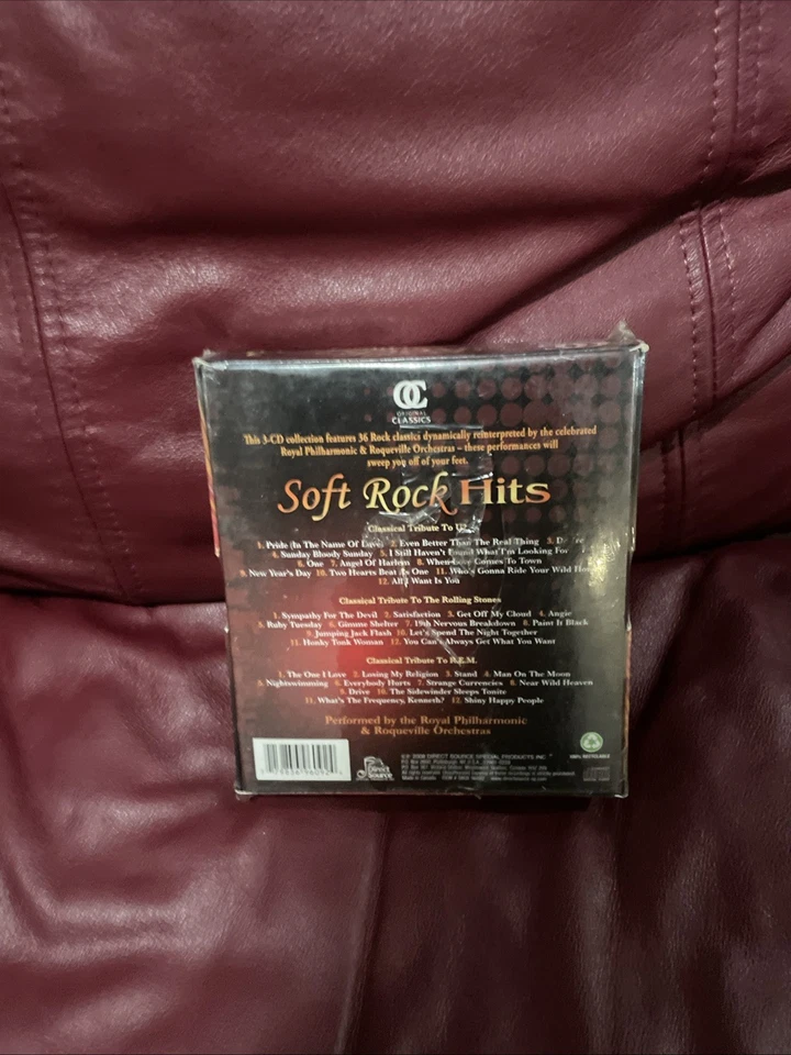 Soft Rock Hit's 3 CD's - Classical Tributes's To U2, Rolling Stones, & R.E.M NEW - Image 2 of 2