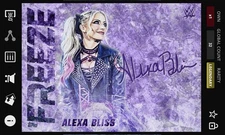 Alexa Bliss Frostbite Purple 50cc Signature Legendary - Topps Slam WWE Freeze 25