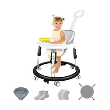 Foldable Baby Walker for Boys and Girls, 5-in-1 Baby Walker with Wh... Fast Ship